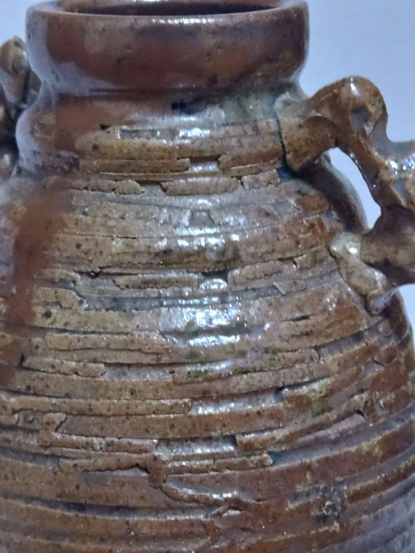 古物　信楽焼　伊賀焼　花入れ　飾り壺