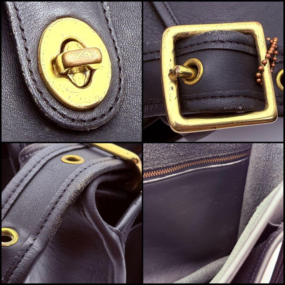 バッグ Coach 5281 Vintage Turnlock Shoulder Bag