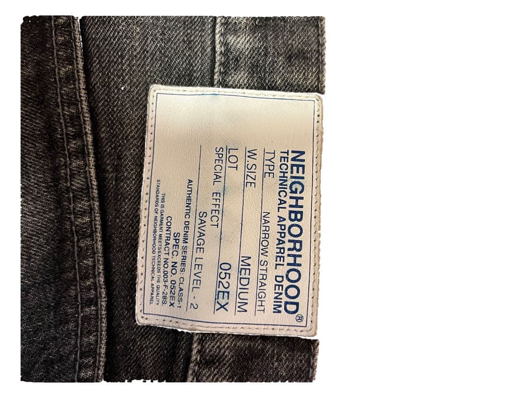 NEIGHBORHOOD デニム／ブラックジーンズ サイズM