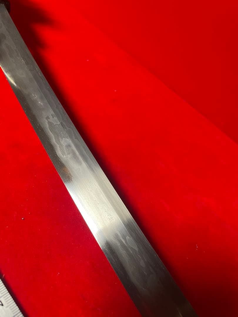 01475 包丁　マグロ包丁　玉鋼製　刃文綺麗　墨流し　切味抜群　未使用品