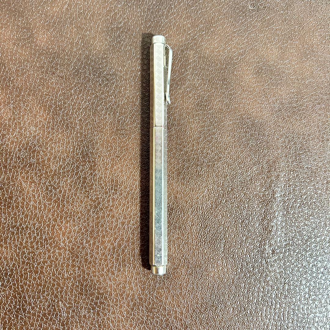 カランダッシュ 万年筆 エクリドール シェブロン シルバー 希少