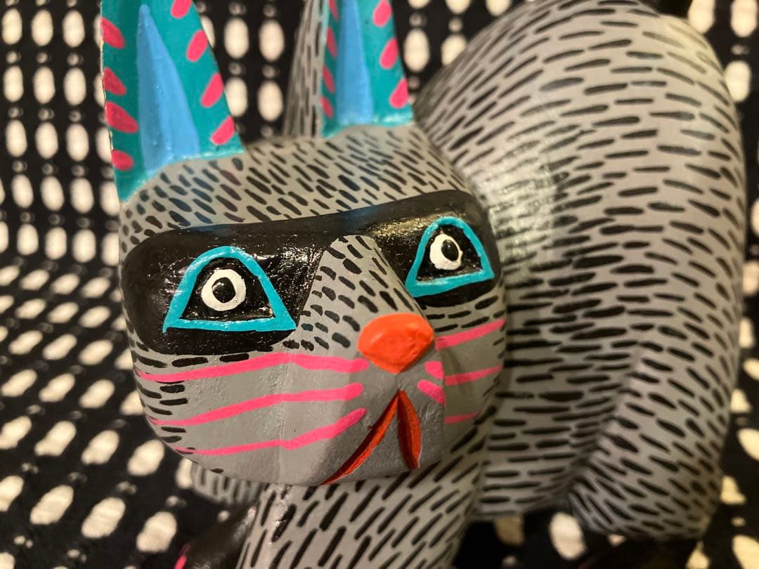 メキシコ オアハカ ウッドカービング アライグマ エドゥアルド・ヒメネス