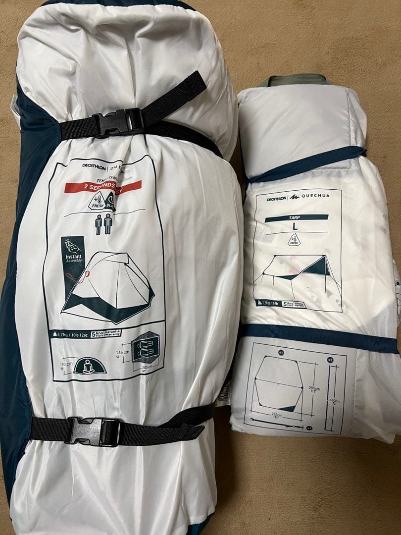 デカトロン ケシュア テント&タープ 2人用 ワンタッチテント