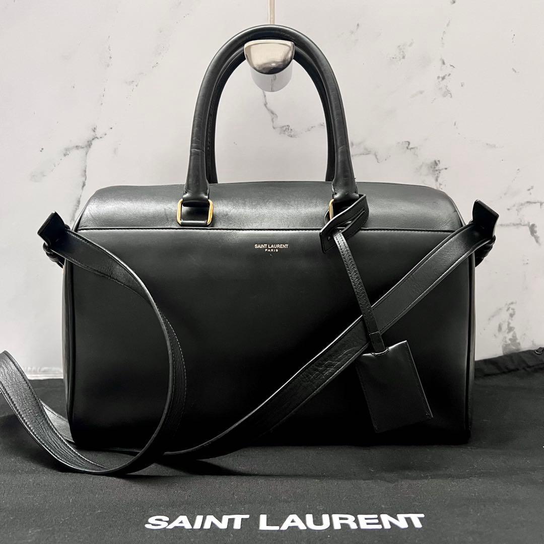 ◇レア美品◇サンローラン　ダッフル6 ショルダーバッグ　ブラック　カーフレザー
