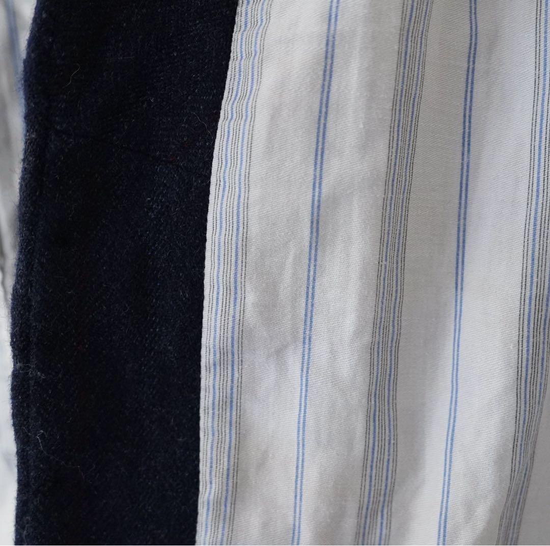 【希少】20s 30s ヴィンテージ フランス製ウールベスト 針刺しシンチバック