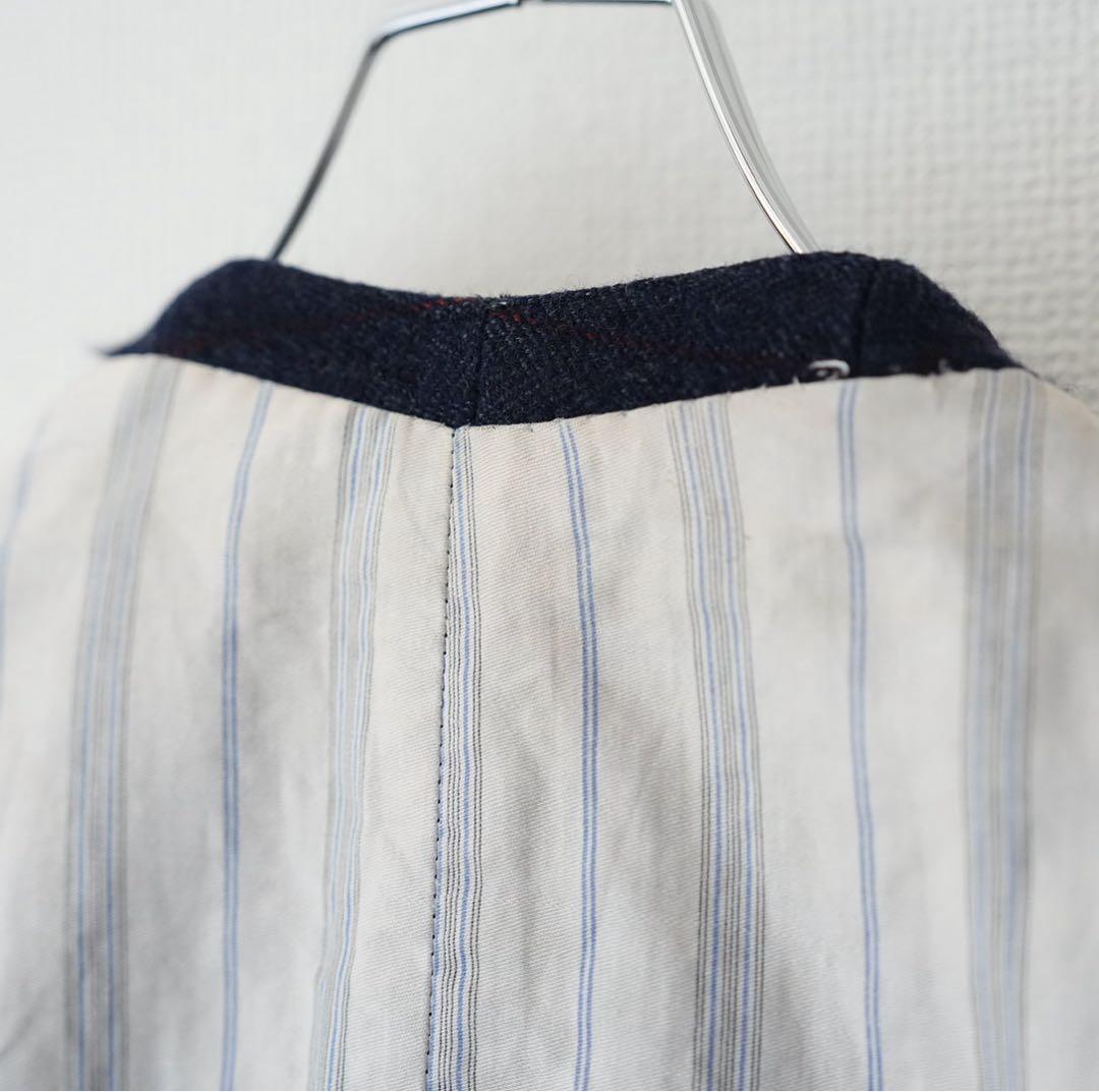 【希少】20s 30s ヴィンテージ フランス製ウールベスト 針刺しシンチバック