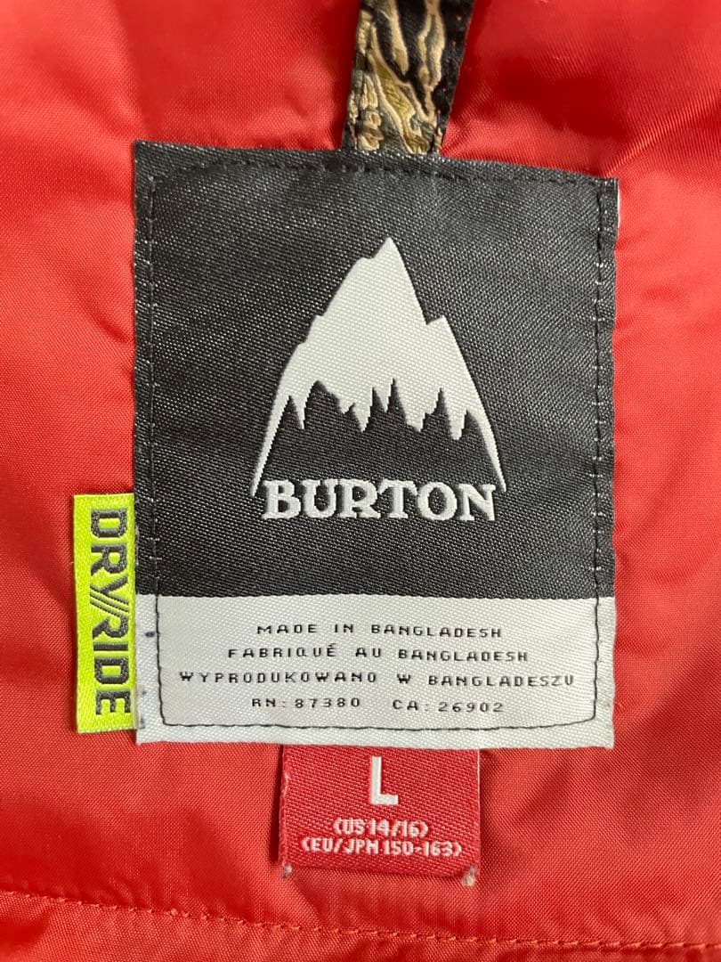 BURTON 子ども用スノーボードウェア　Lサイズ