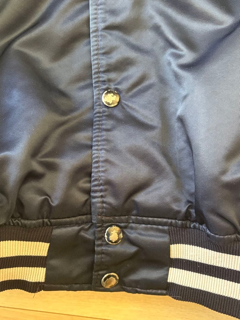 80s USA製　スターター　ニューヨークヤンキース　サテン　スタジャン