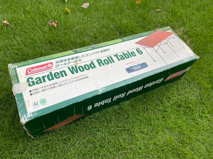 【廃盤希少】コールマン ガーデンウッドロールテーブル6