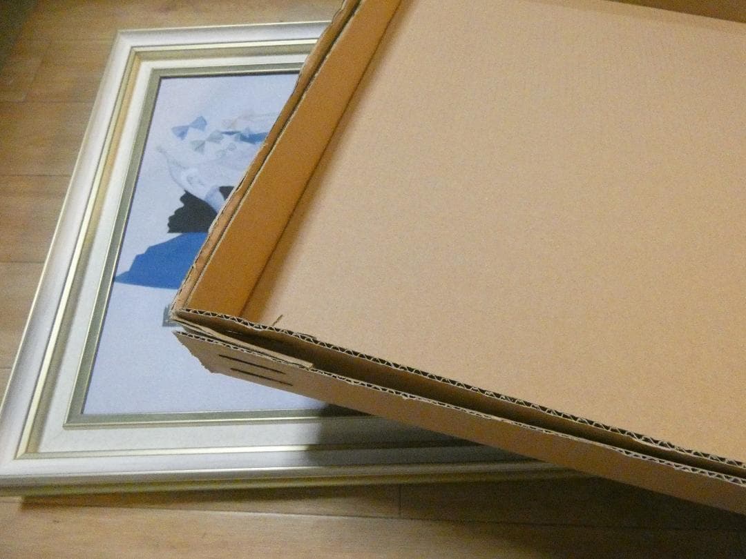 user_2e385f1e　油彩　東郷青児天使の樂園　額装済み 肉筆手描き