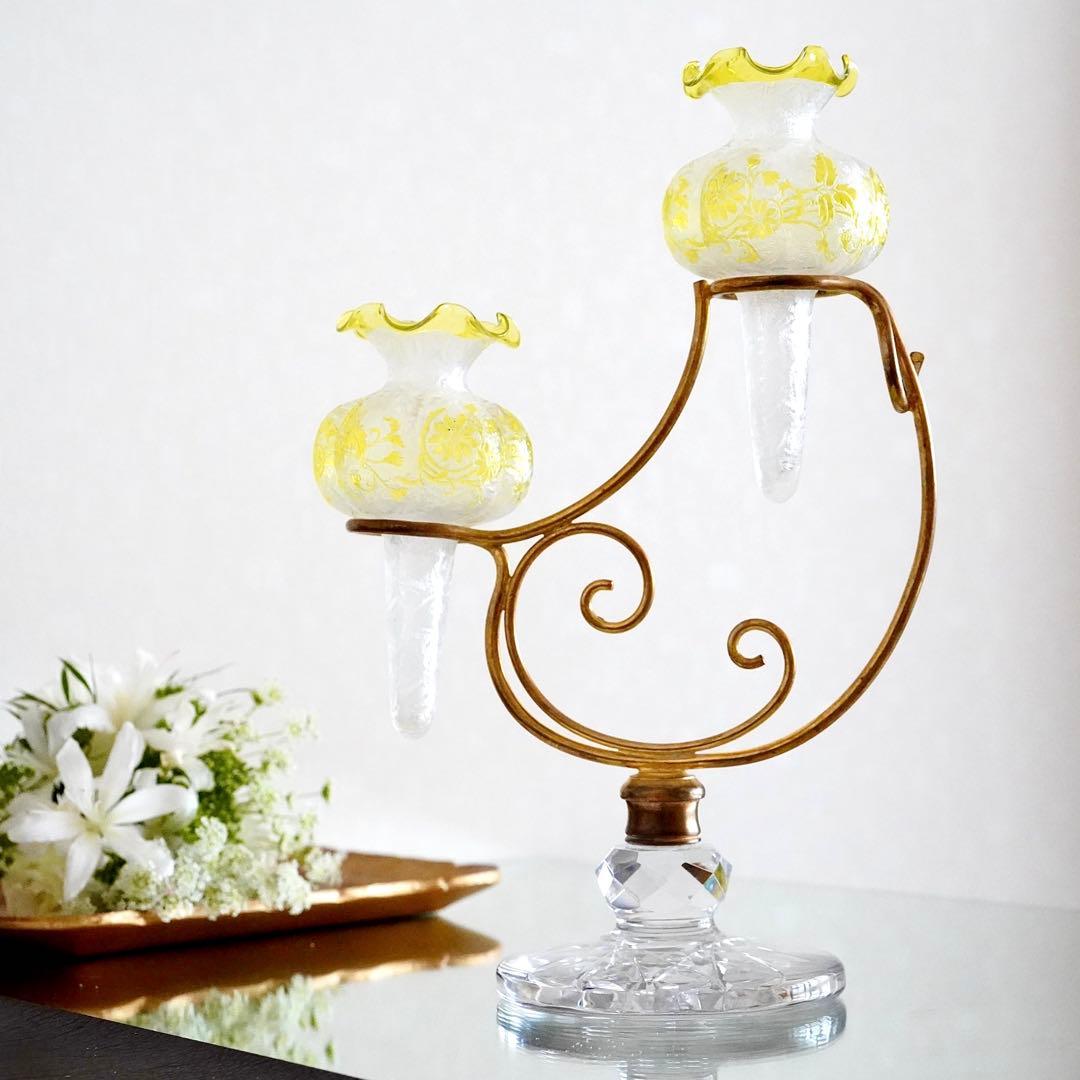 オールドバカラBACCARAT★花器フラワースタンド★極美品★極希少アンティーク