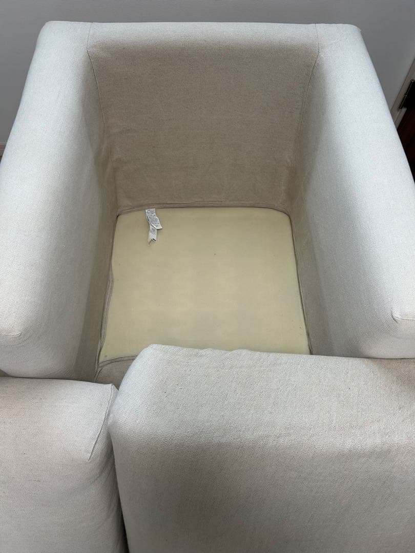 無印良品 MUJI ソファ本体 １シーター ウレタン ポケットコイル + カバー