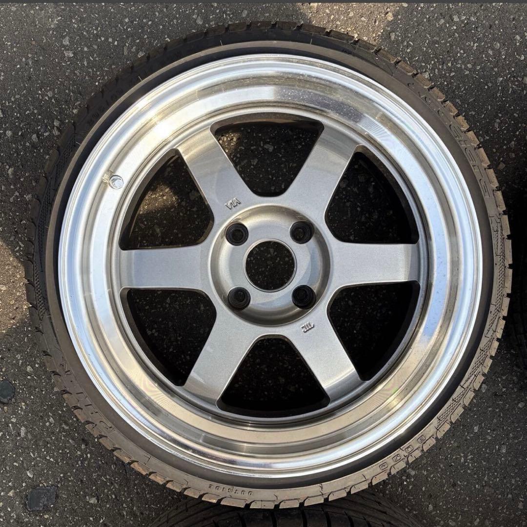 【廃盤サイズ】RAYS TE37V 17インチ 114.3-4H 4本セット