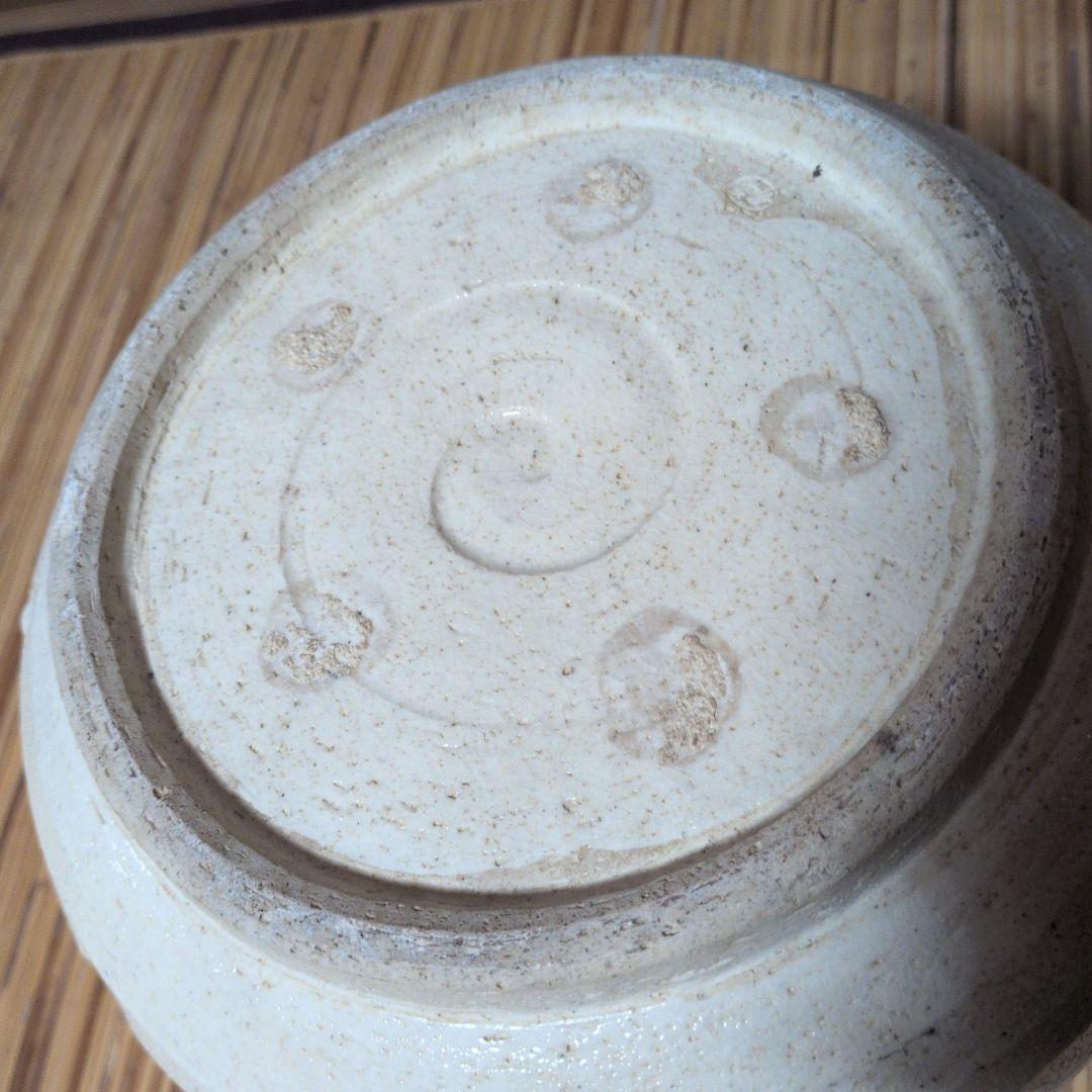 茶道具 蓋つき　水屋　水屋瓶　水がめ　織部　われ蓋つき　箱なし