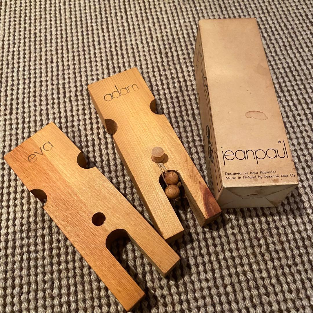 フィンランド製／アダムとイブの木製ビンテージインテリア小物 jeanpaul