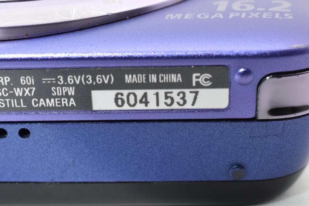 【動作品】Sony サイバーショットDSC-WX7 パープル デジタルカメラ