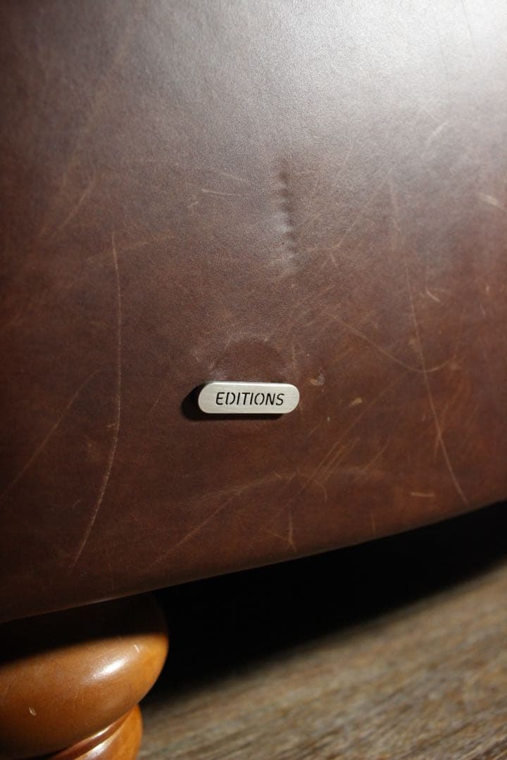 首都圏送無料〜　美　NATUZZI イタリア 本革　ヴィンテージ　ソファ　アーム