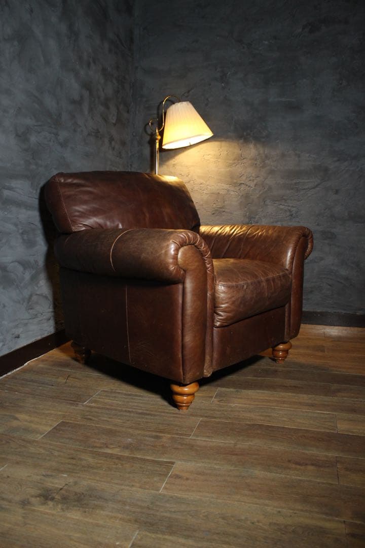 首都圏送無料〜　美　NATUZZI イタリア 本革　ヴィンテージ　ソファ　アーム