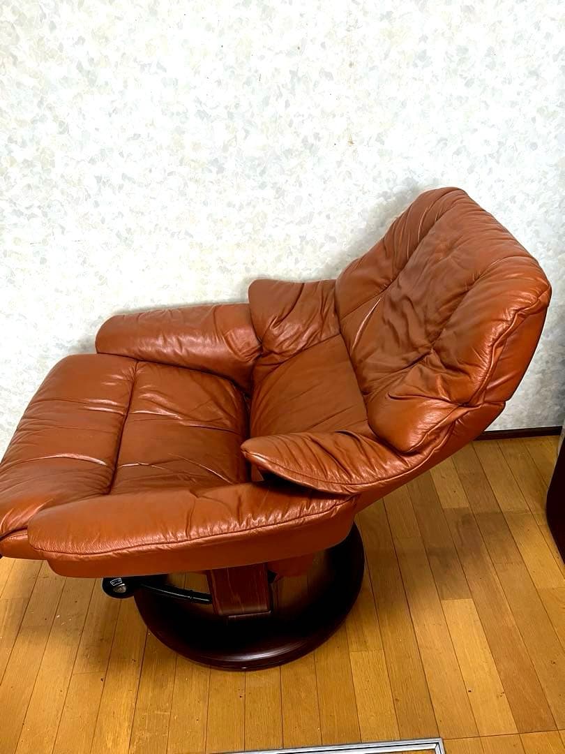 ば*ん様 EKORNES Stresslessレザー リクライニングチェアセット