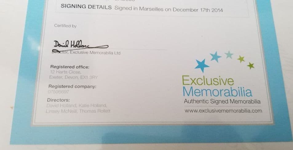 ジネディーヌ・ジダン　直筆サイン　写真　サイン　ジネディーヌ・ヤジッド・ジダン