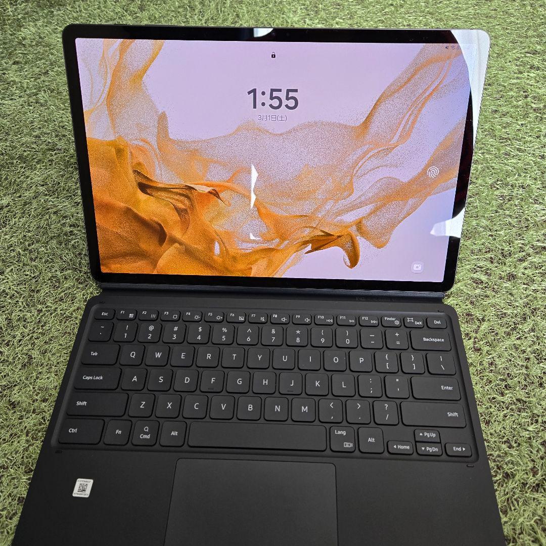 美品 Galaxy Tab S8+ 本体 キーボードカバー 箱つき タブレット