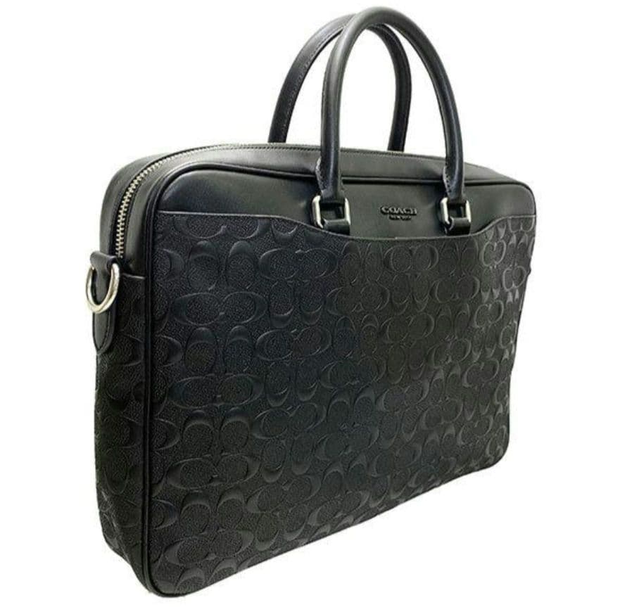 COACH コーチ ブラック ビジネスバッグ