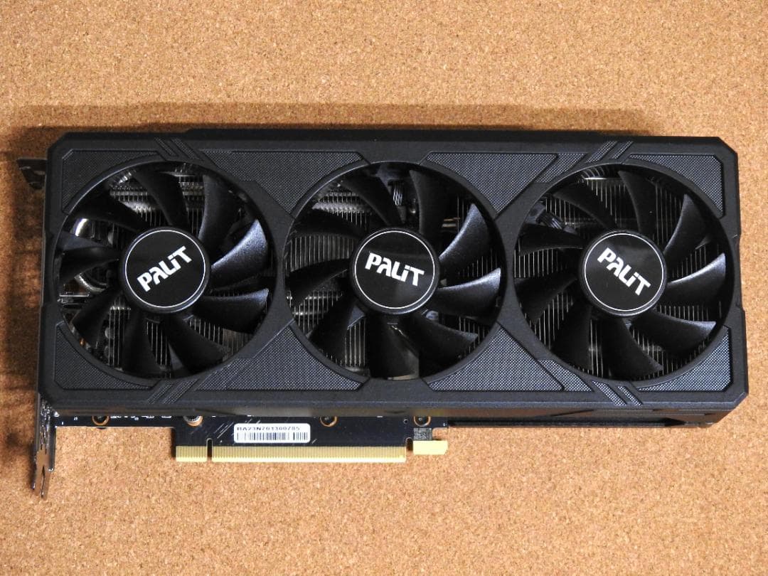 Palit RTX 4060 Ti 16GB JetStream 動作確認済み