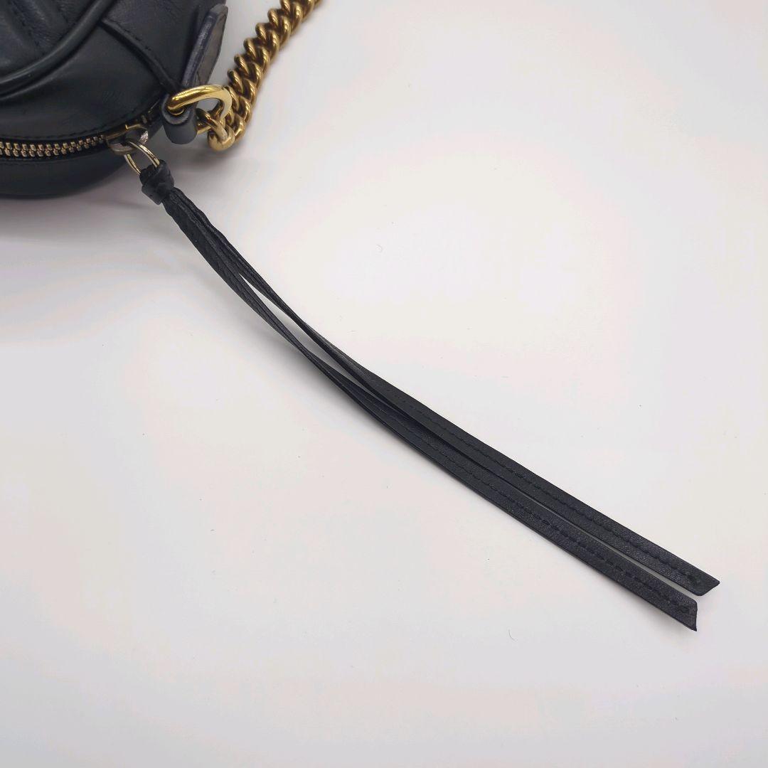 【人気モデル・美品】グッチ☆チェーンショルダー マーモント キルティング レザー