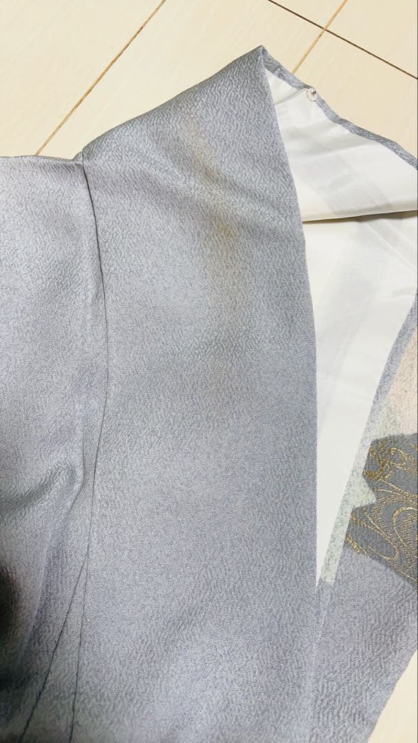 長尺◆訪問着　吉祥文松竹梅花々文　袷正絹着物【着物のみ】