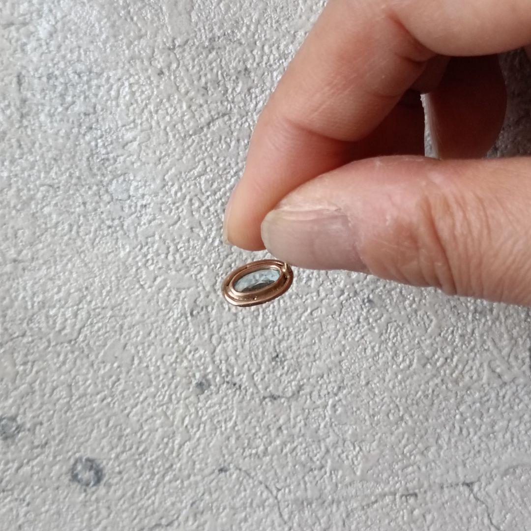 tatsuonagahata　タツオナガハタ　ピアス　アクアマリン　K10