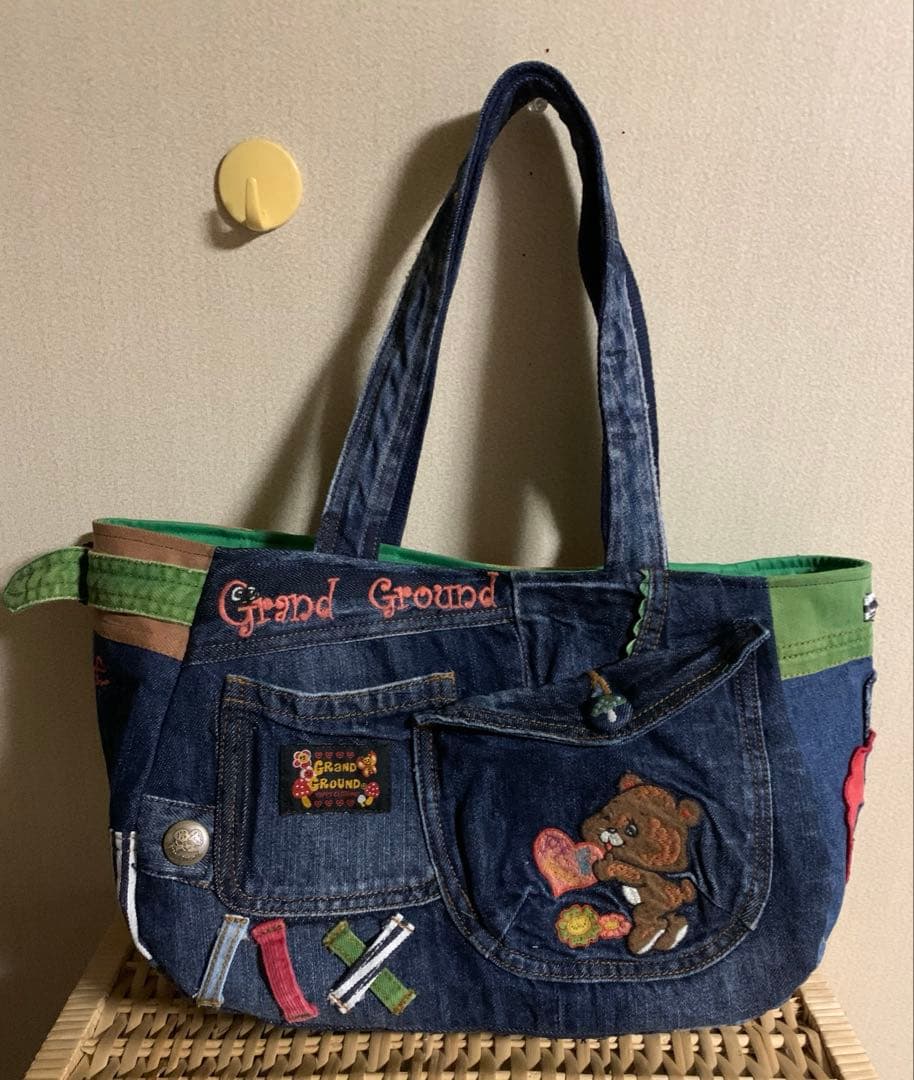 【anz.】ワイヤー口金ボストンバッグ(L)×3、ぽってりトートバッグ×2