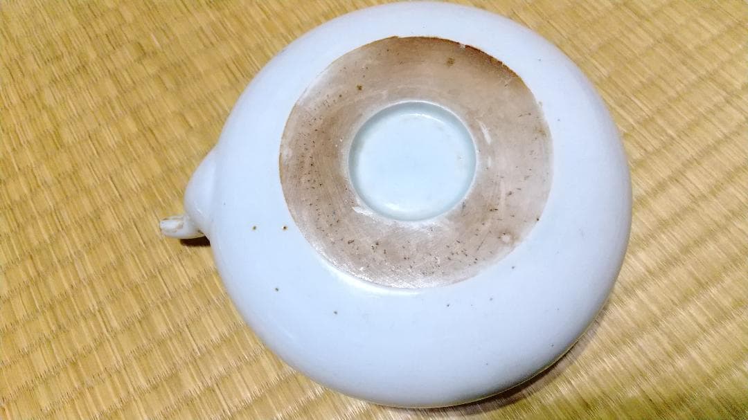 時代　白磁　ティー・ポット　急須　茶器　無傷