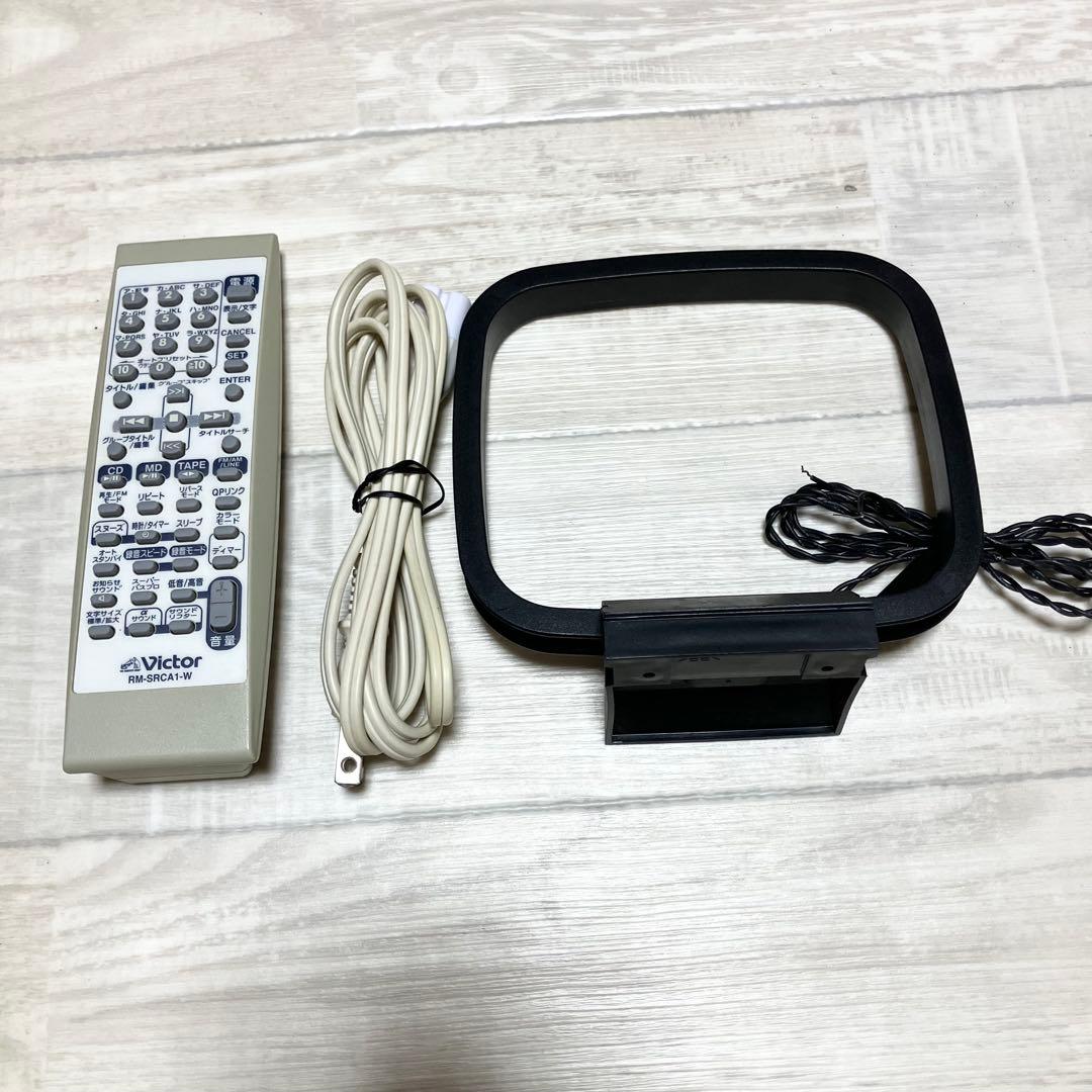 ビクター　Clavia MD CD カセットプレーヤー　RC-A2-W 録音機能