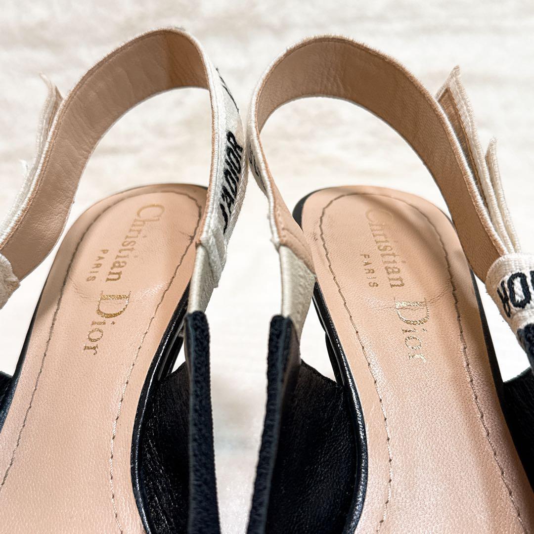 美品✨ ディオール スリングバックパンプス ミュール 34 ブラック