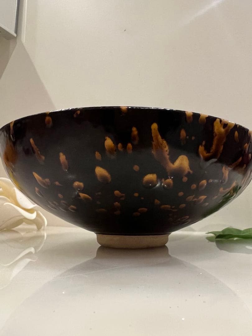 中国宋元明朝 の何窯の碗　中国骨董　古美術　唐物　中国美術品　青磁 ★ 江戸骨董