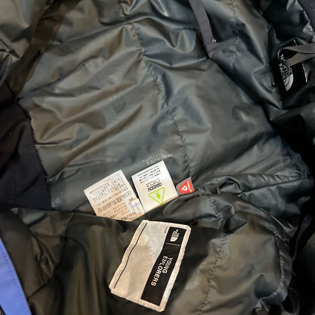 美品　ノースフェイス　スノーウェア 110ブルー 男の子　つなぎ　ワンピース