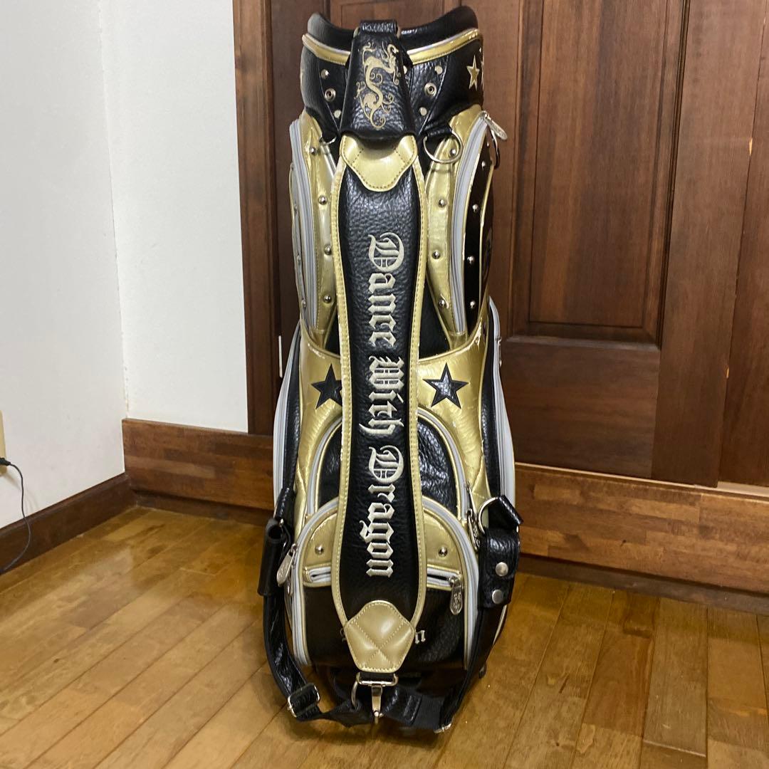 so-1ダンスウィズドラゴンキャディバッグ 黒/シルバー