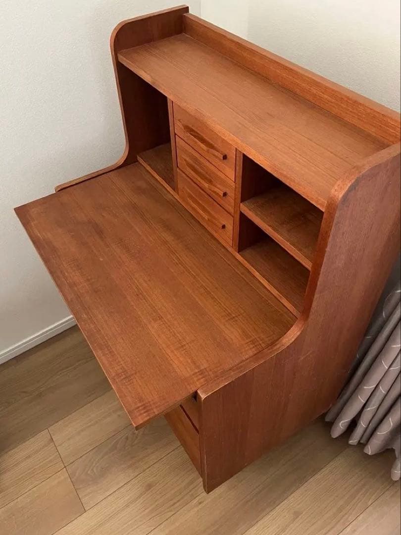 ライティングデスク　ライティングビューロー　北欧　学習机　中古　美品