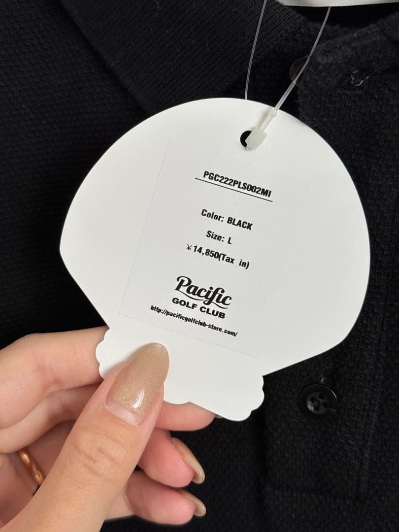 新品未使用　Pacific Golf Club 黒ポロシャツ