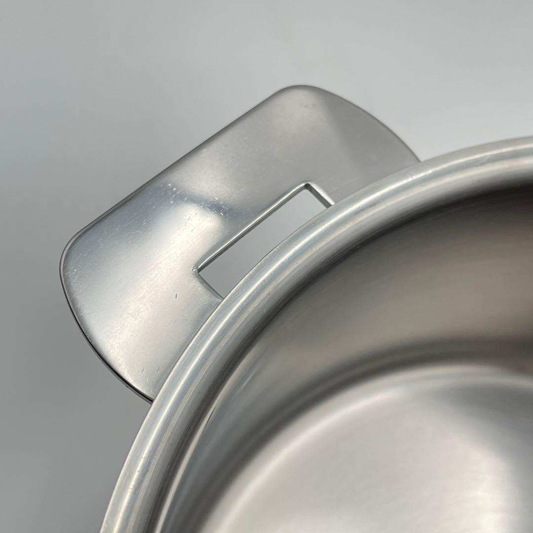 【美品】CRISTEL Lシリーズ 深鍋 16cm ステンレス蓋付き IH対応