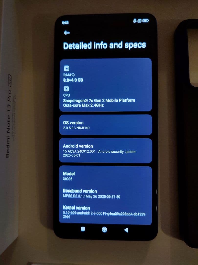 美品 Xiaomi Redmi Note 13 Pro 5G 本体