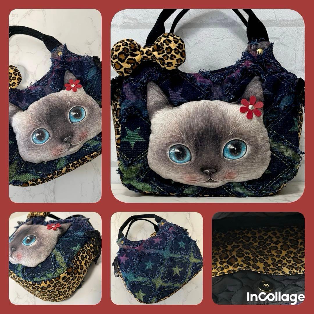 さ*ー様 コヤンイサムチョン♡クラウディちゃん♡ デニム♡ラウンドトートバッグ