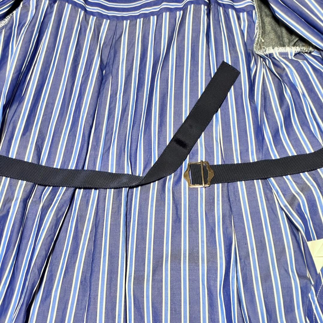 サカイ sacai ドッキング デニム シャツ ストライプ レディース F