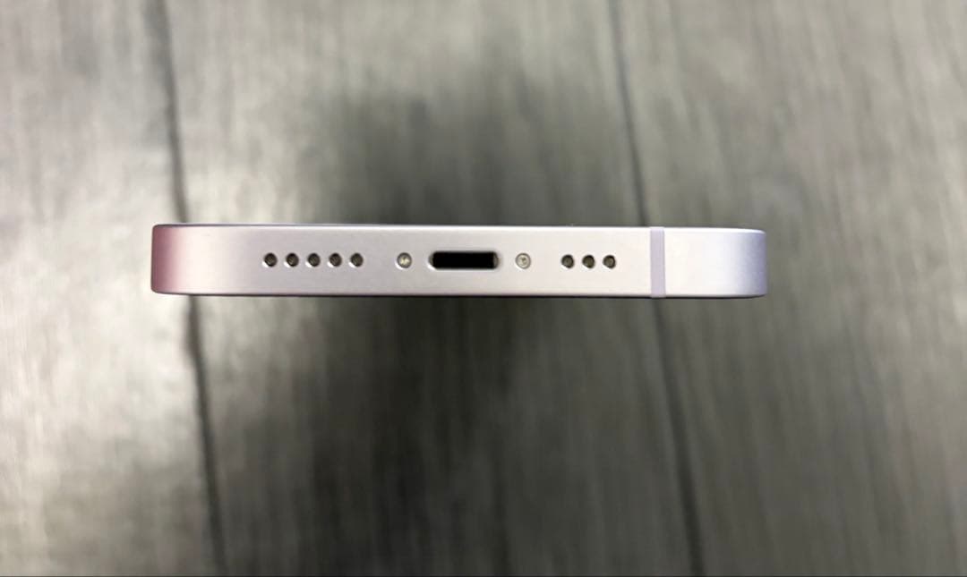 Apple iPhone 14パープル128GB本体　画面割れ有り、動作良好