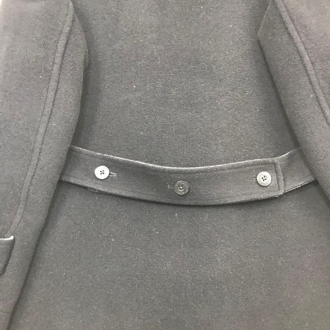 バーバリーブラックレーベル 黒 ダッフルコート ノバチェック L