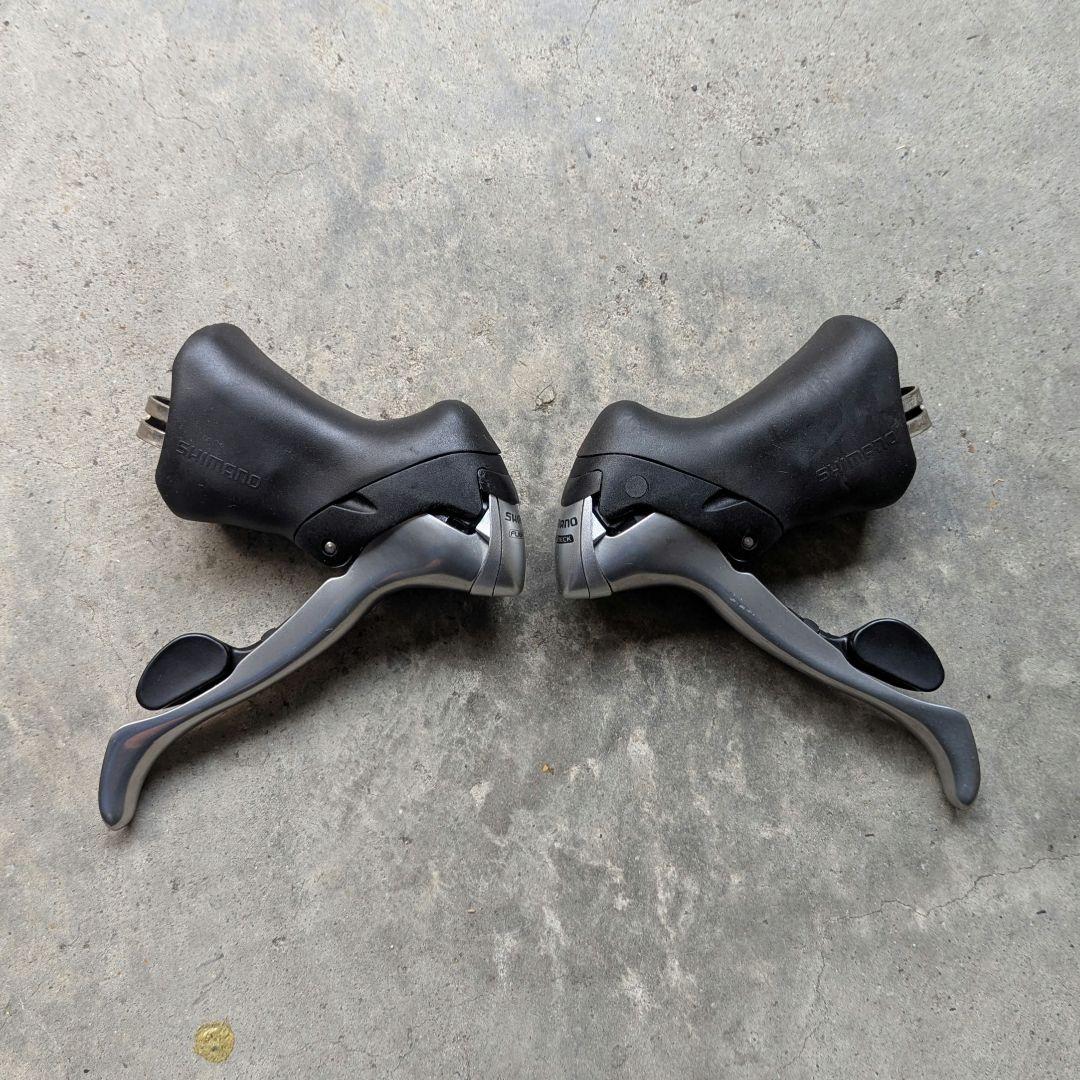 ビンテージ レア Shimano ST-R600 STIレバー左右セット 美品