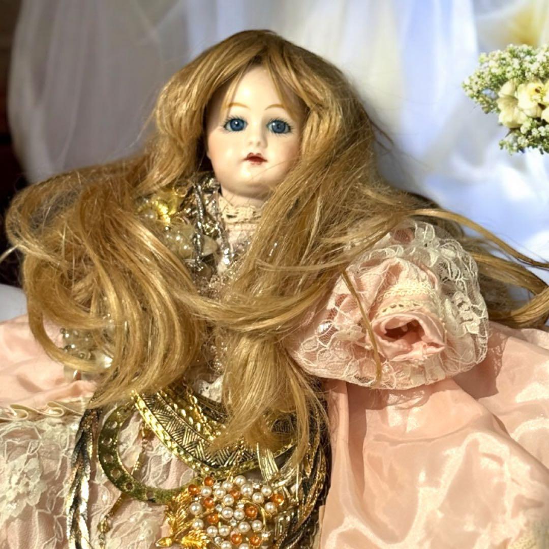 沙羅 アンティーク ビスクドール ゴーチェ ヘッド✕現代ビスクボディ再構成