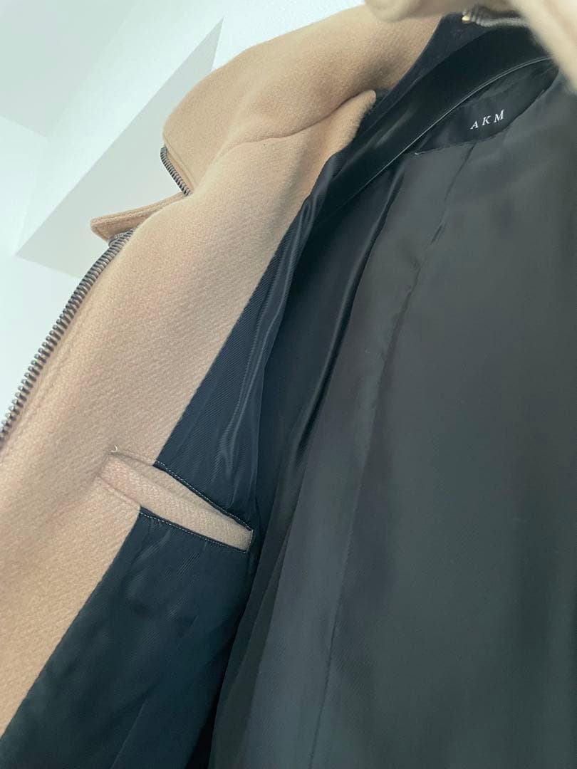✨AKM✨LEONに掲載キャメルダッフルコート定価136,500円サイズM