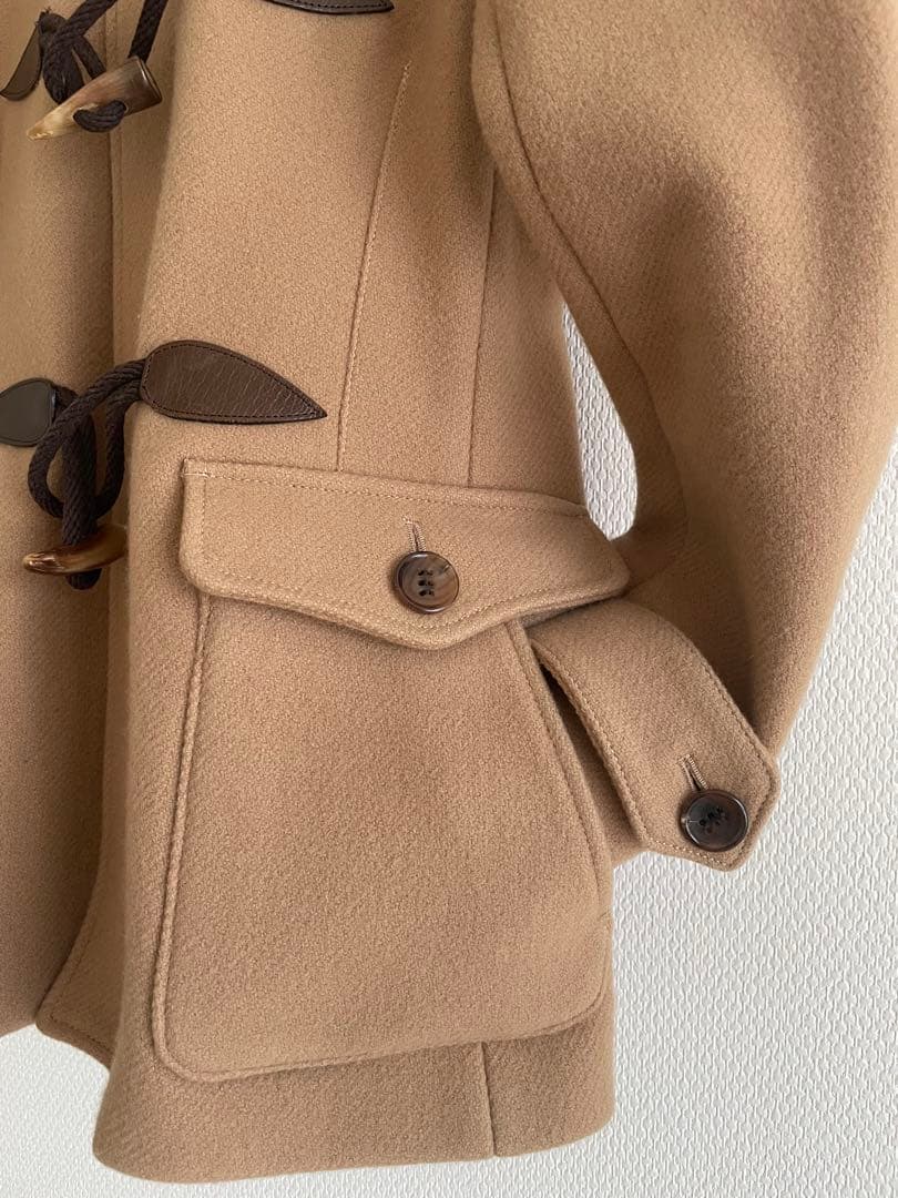 ✨AKM✨LEONに掲載キャメルダッフルコート定価136,500円サイズM