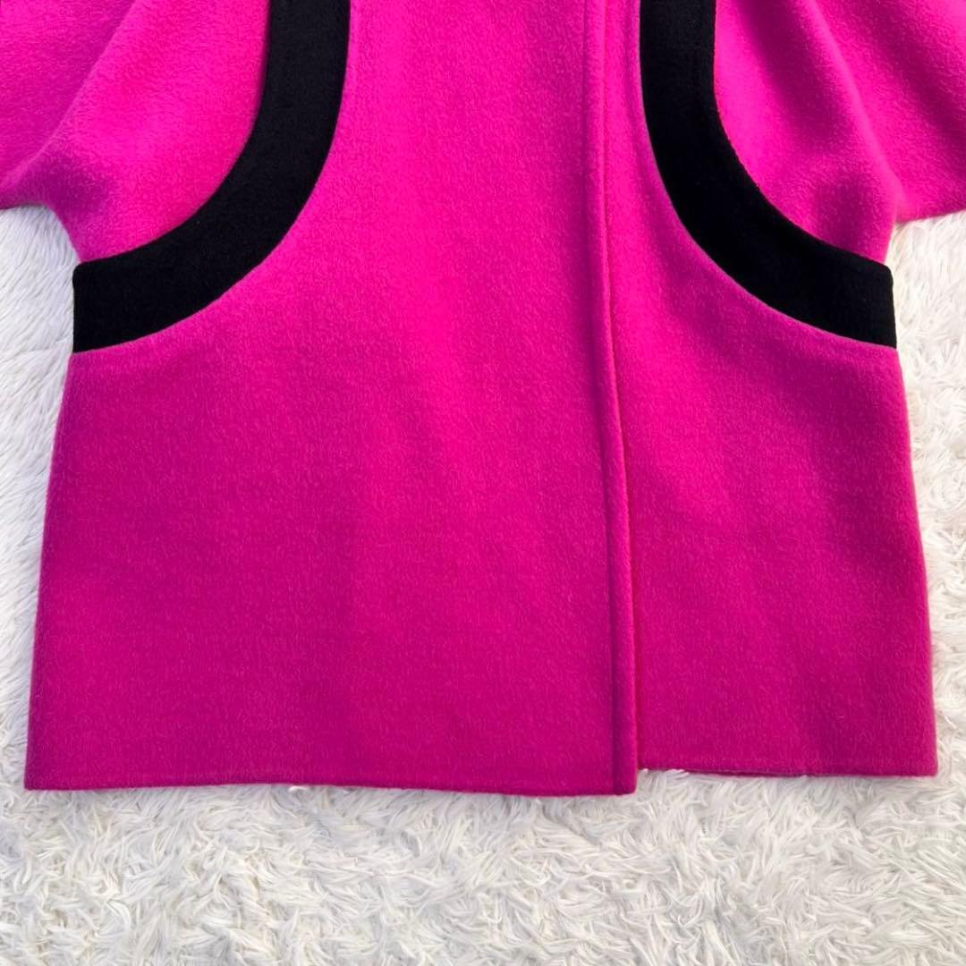 ミラショーン イタリア ダブルフェイス オーバーコート マゼンタ XL アンゴラ